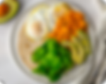 savory breakfast plate from the mealy app
